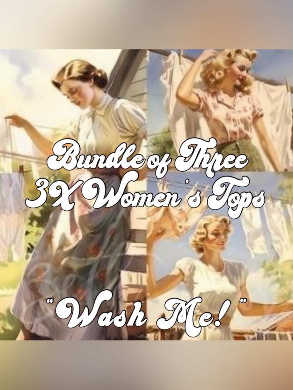Bundle of Three Women’s 3X Tops
